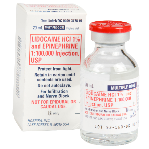 Lidocaine 1% HCl / Epinephrine - 1:100,000 Infil .. .  .  
